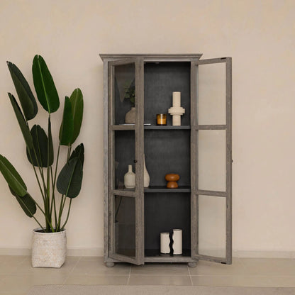 Bamboo Indoor Square Basket Pot by LH Imports. Made from bamboo, concrete in a unique style.