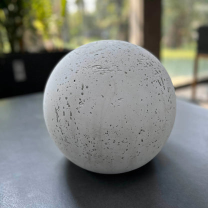 Amphora Sphere by LH Imports in white. Made from unique in a unique style.