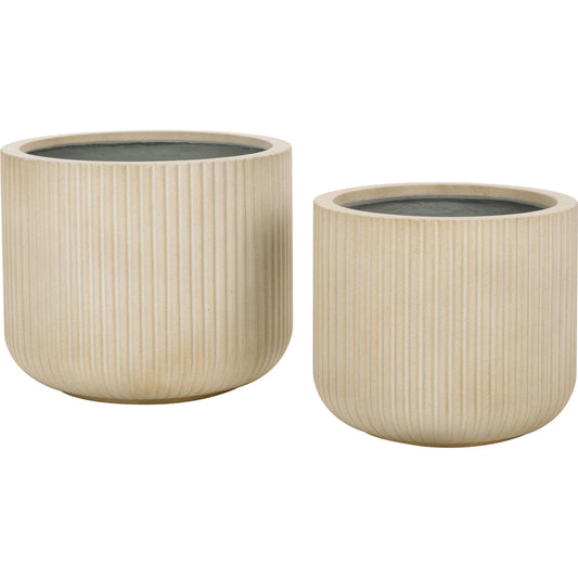 Weld Planter Pot (Set of 2) by HedgeApple Essentials. Made from cement in a unique style.