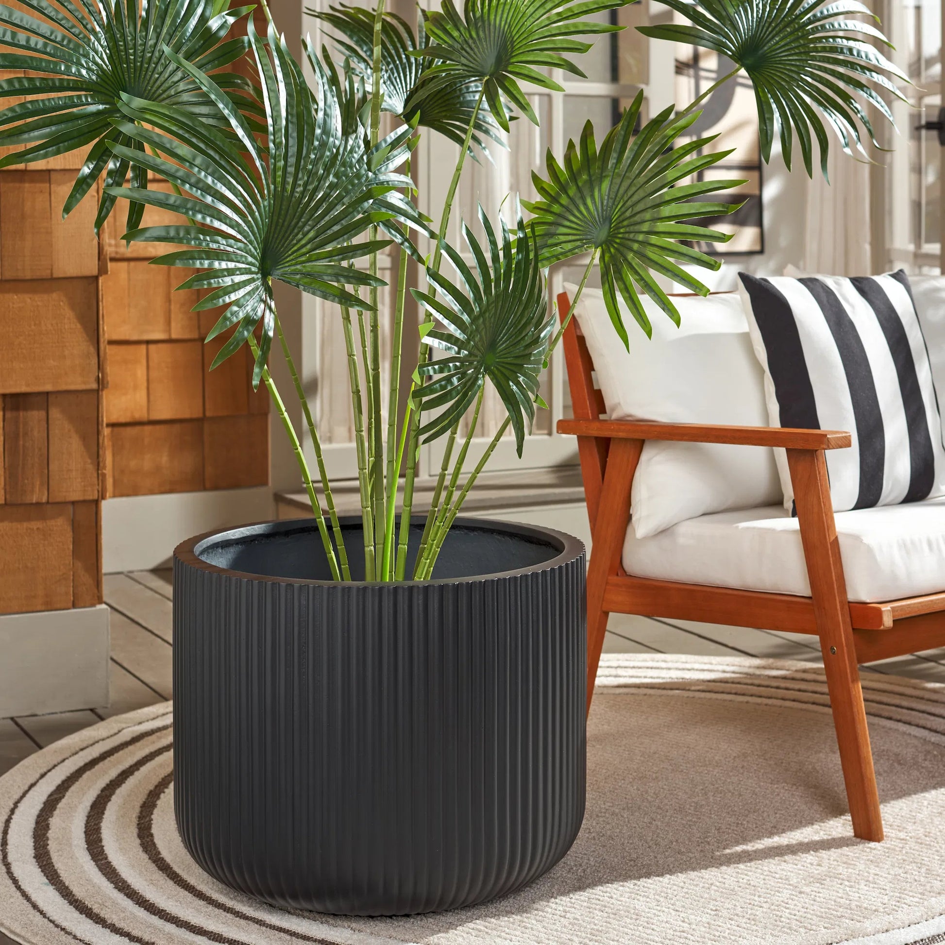 Weld Large Planter Pot by HedgeApple Essentials. Made from ficonstone, cement in a modern style.