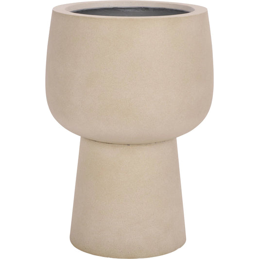 Cabell Pedestal Planter by HedgeApple Essentials. Made from ficonstone in a unique style.