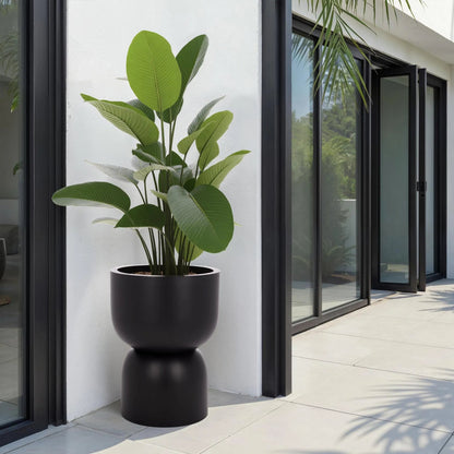 Price Pedestal Planter by HedgeApple Essentials. Made from ficonstone in a modern style.