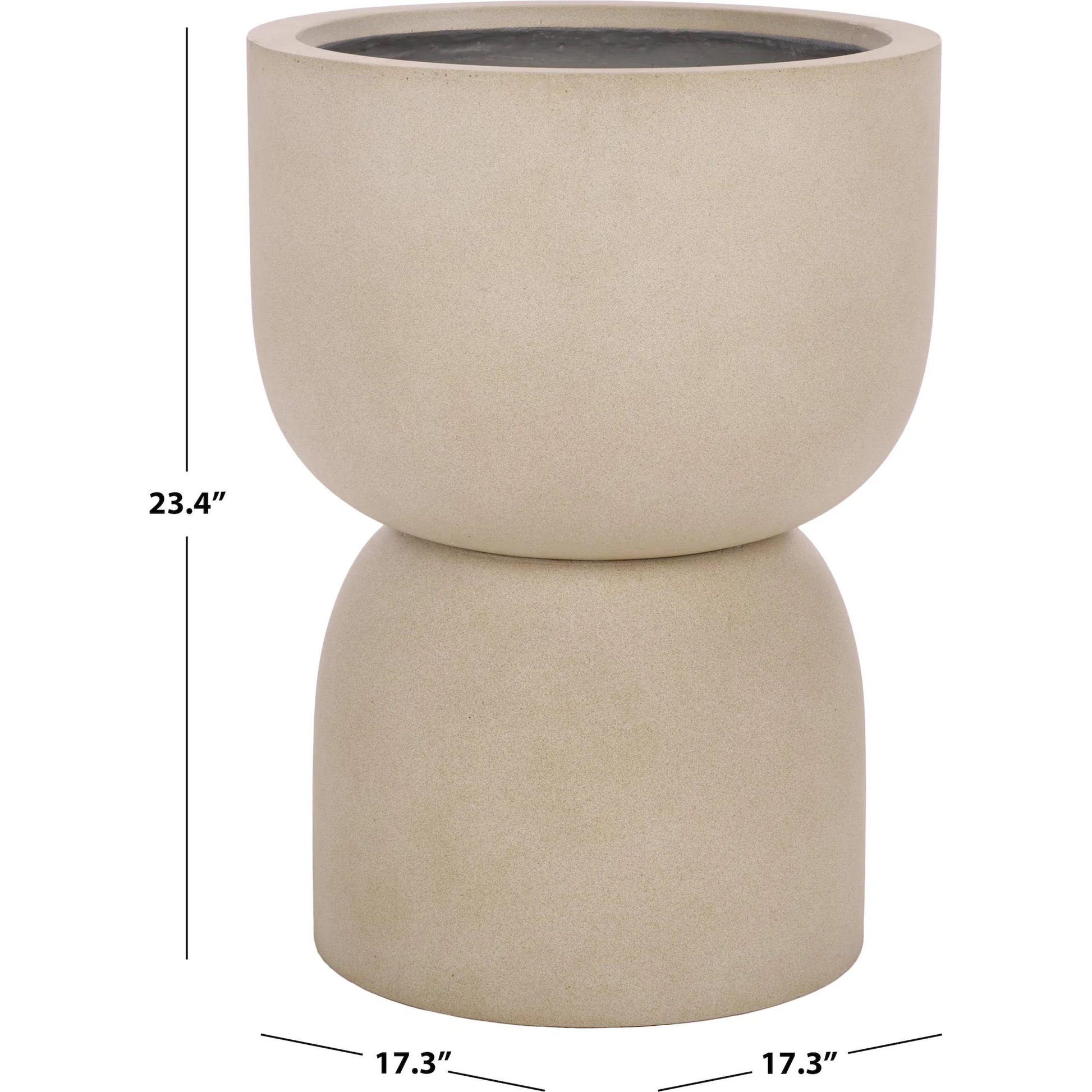 Price Pedestal Planter by HedgeApple Essentials. Made from ficonstone in a modern style.