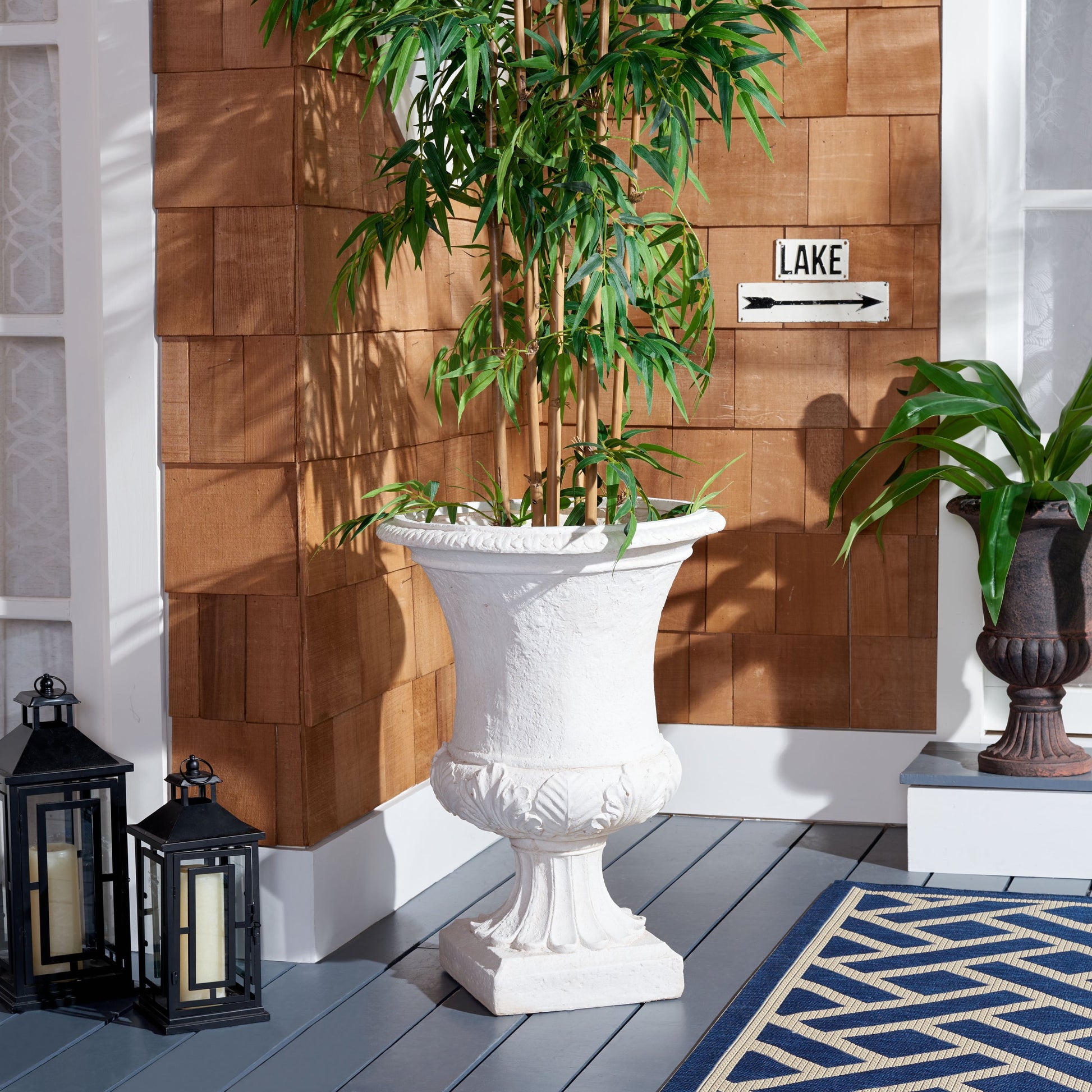 Wolfe Planter by HedgeApple Essentials. Made from resin in a cottage & farmhouse style.