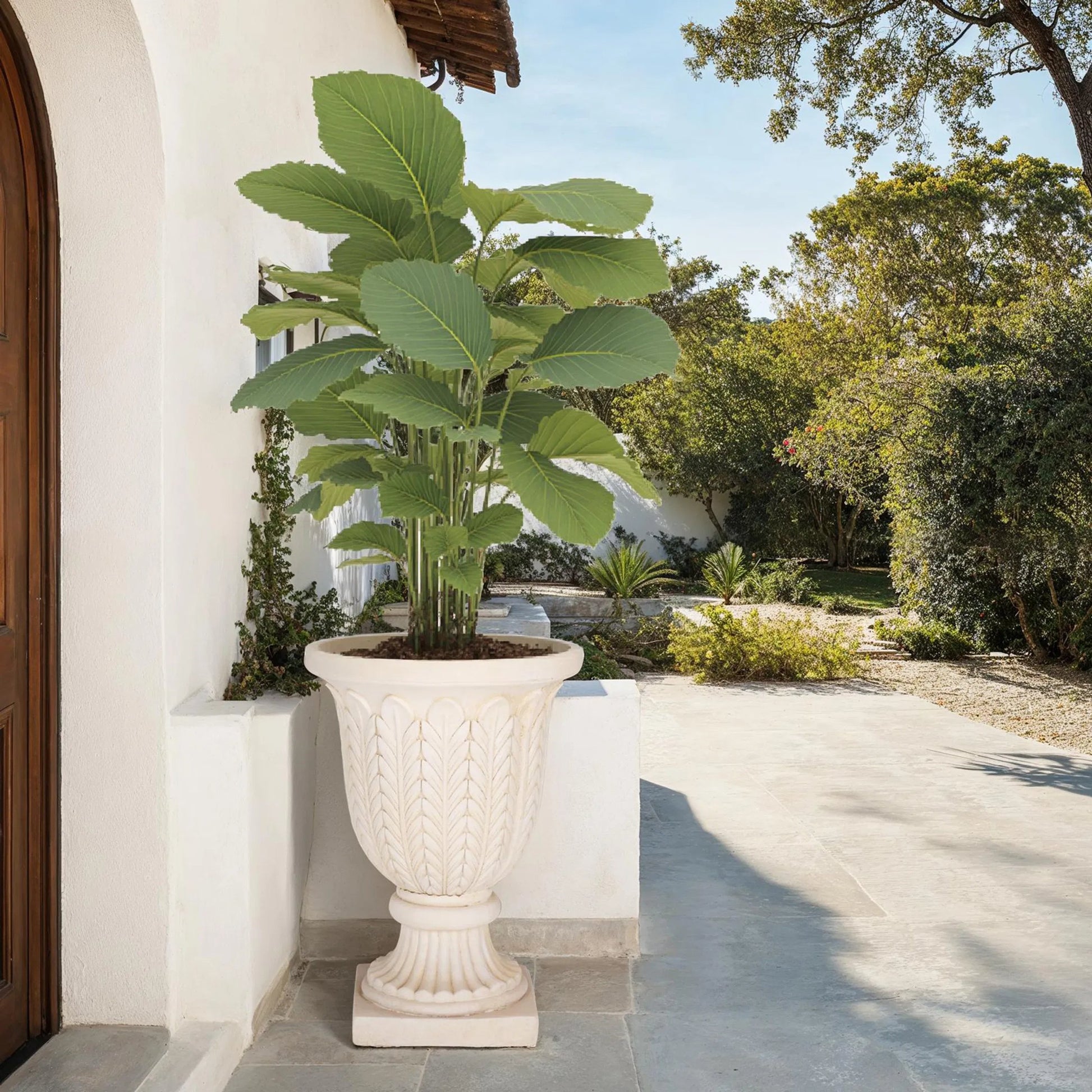 Bergen Planter Pot by HedgeApple Essentials. Made from magnesium oxide in a traditional style.