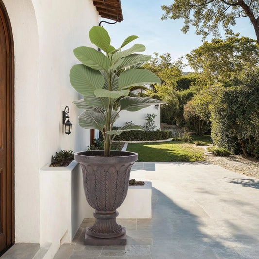 Bergen Planter Pot by HedgeApple Essentials. Made from magnesium oxide in a traditional style.