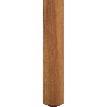 Zeandale Chair (Set of 2) by HedgeApple Essentials in teak brown, cream. Made from acacia, poly cd, foam in a transitional style.