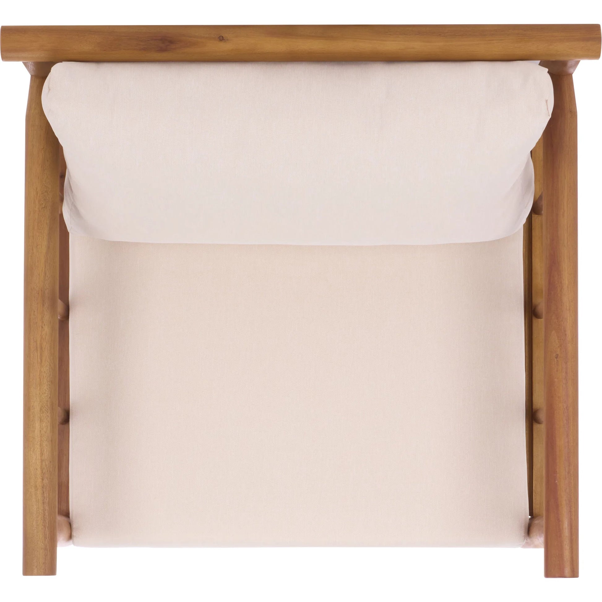 Zeandale Chair (Set of 2) by HedgeApple Essentials in teak brown, cream. Made from acacia, poly cd, foam in a transitional style.