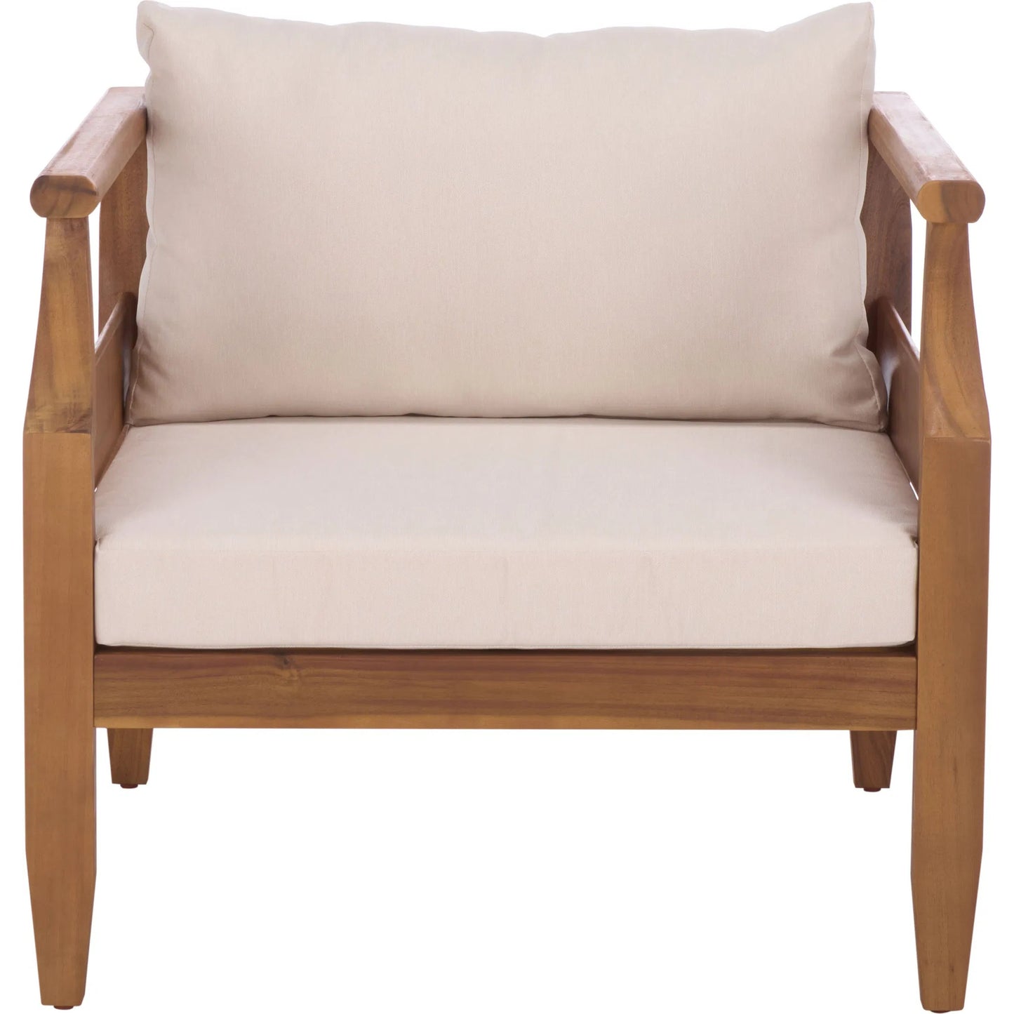 005 SI-2454066 | Additional Silo | McPherson Chair (Set of 2) by HedgeApple Essentials in teak brown, cream. Made from acacia, poly cd, foam in a transitional style.
