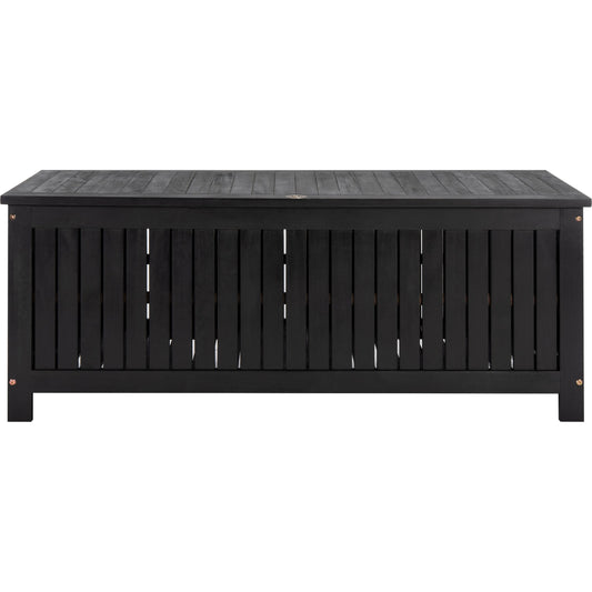 Abri Cushion Box by Safavieh. Made from eucalyptus wood, galvanized steel in a coastal style.