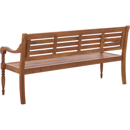 Waushara Bench by HedgeApple Essentials in natural. Made from acacia, iron in a transitional style.