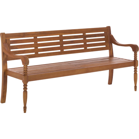 001 SI-2454086 | Primary Silo | Waushara Bench by HedgeApple Essentials in natural. Made from acacia, iron in a transitional style.
