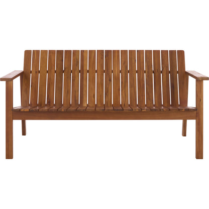 Harper Bench by HedgeApple Essentials in natural. Made from acacia, iron in a cottage & farmhouse style.