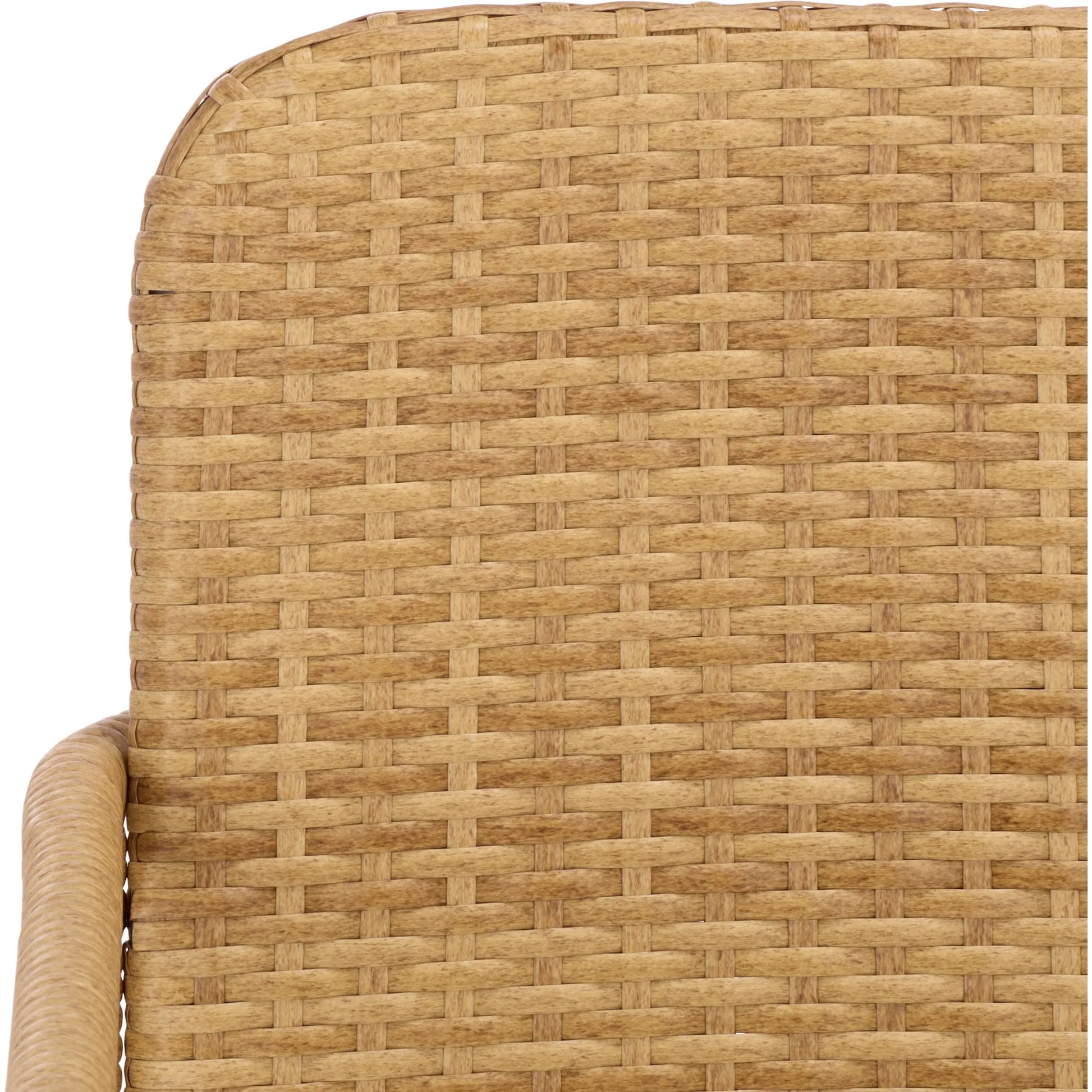 Highland Dining Chair (Set of 2) by HedgeApple Essentials in natural, taupe. Made from rattan, steel in a unique style.