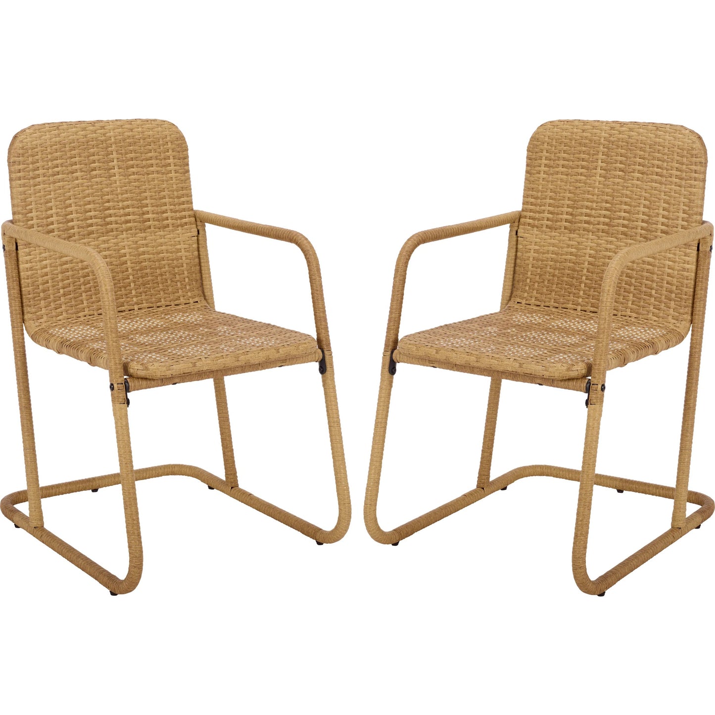 012 SI-2630083 | Additional Silo | Highland Dining Chair (Set of 2) by HedgeApple Essentials in natural, taupe. Made from rattan, steel in a unique style.