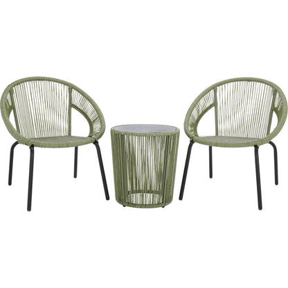 Sitka Set by HedgeApple Essentials in green, black. Made from rattan, steel in a eclectic & global style.
