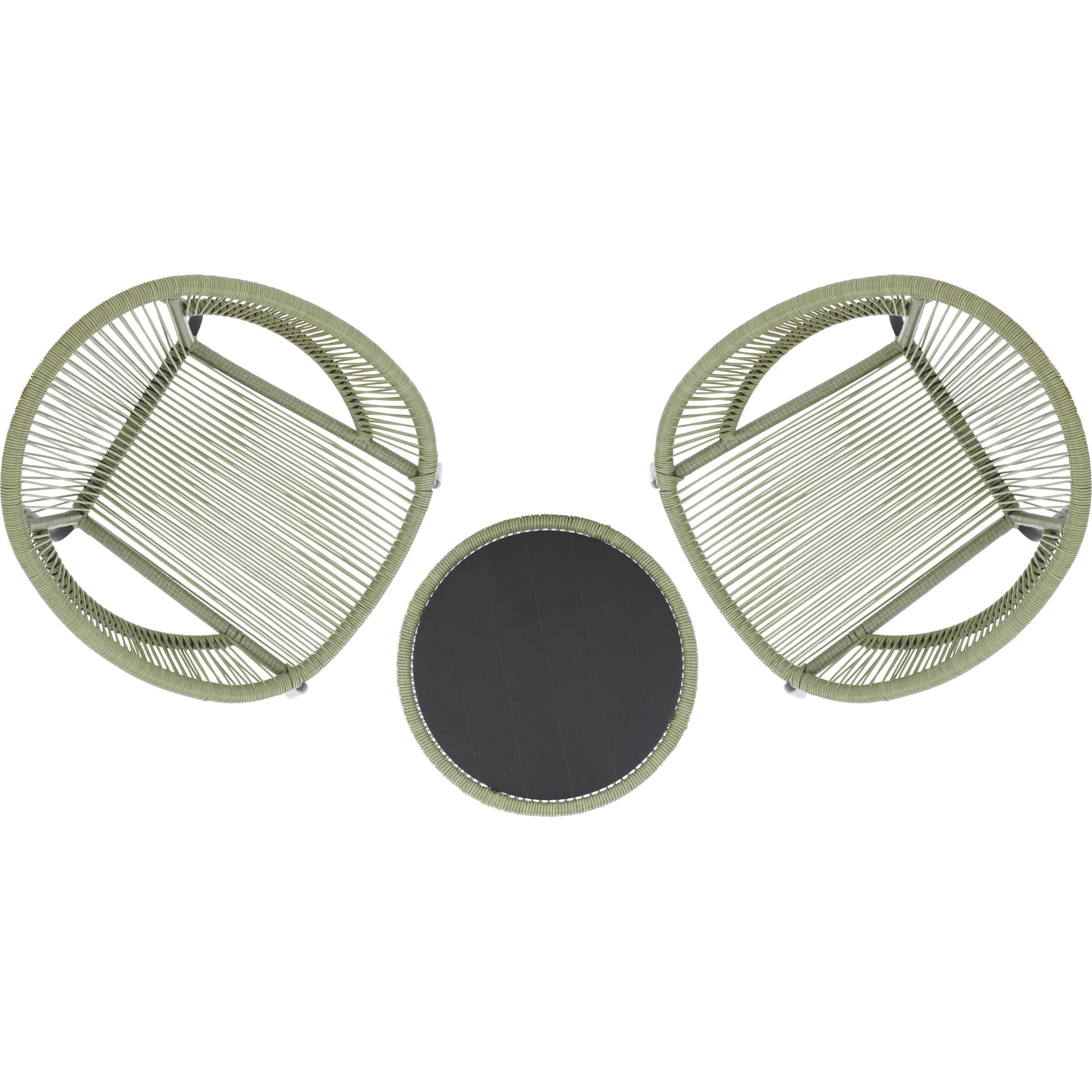 Sitka Set by HedgeApple Essentials in green, black. Made from rattan, steel in a eclectic & global style.