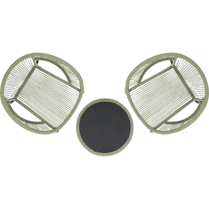 Sitka Set by HedgeApple Essentials in green, black. Made from rattan, steel in a eclectic & global style.