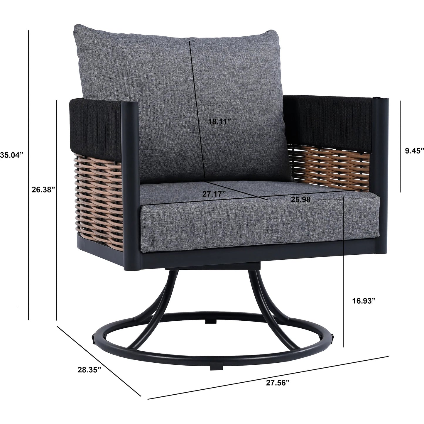 005 SI-2300774 | Additional Silo | Montmorency Swivel Chair by HedgeApple Essentials. Made from unique in a rustic style.