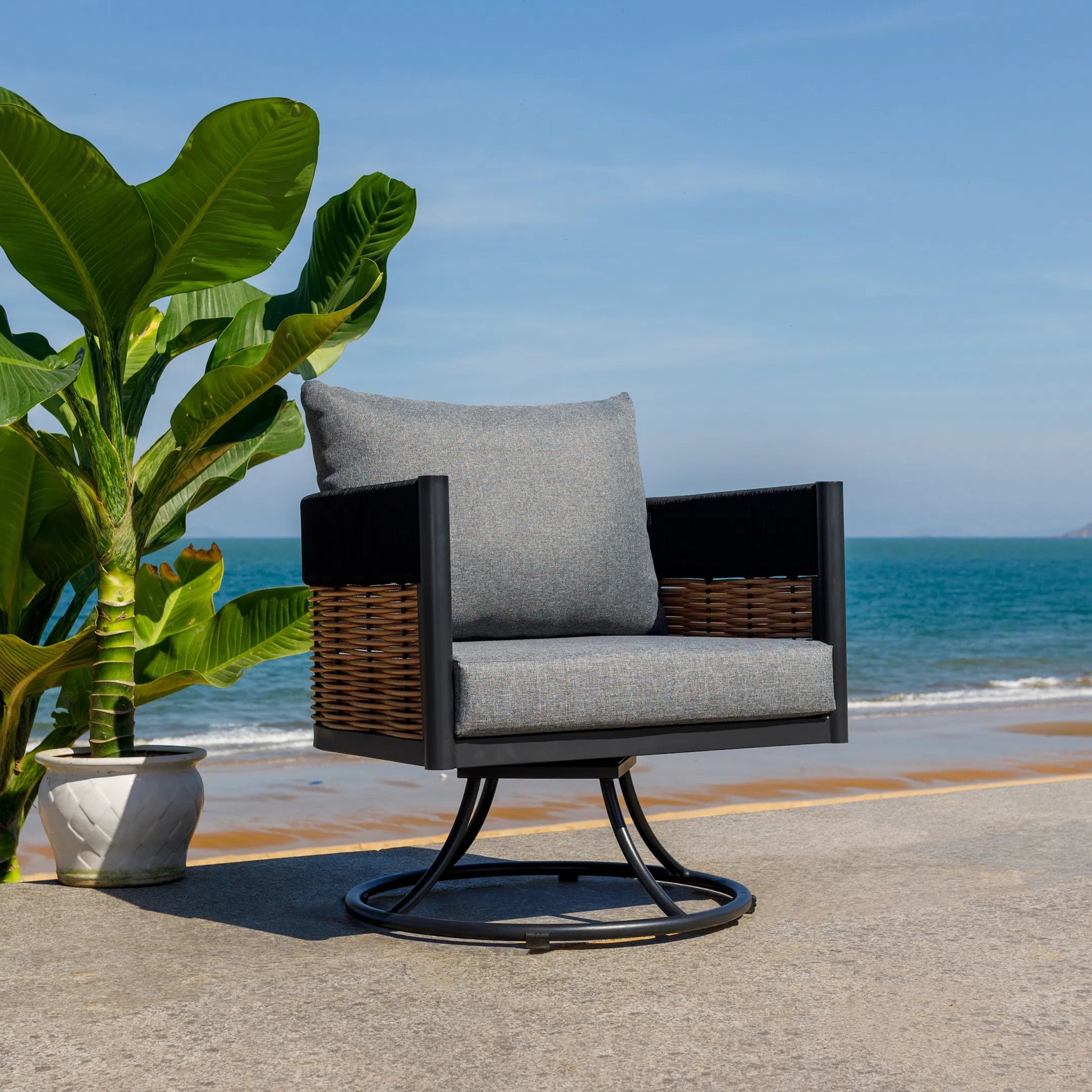 Montmorency Swivel Chair by HedgeApple Essentials. Made from unique in a rustic style.