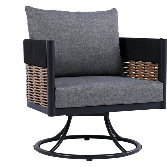 Montmorency Swivel Chair by HedgeApple Essentials in black, gray. Made from steel in a unique style.