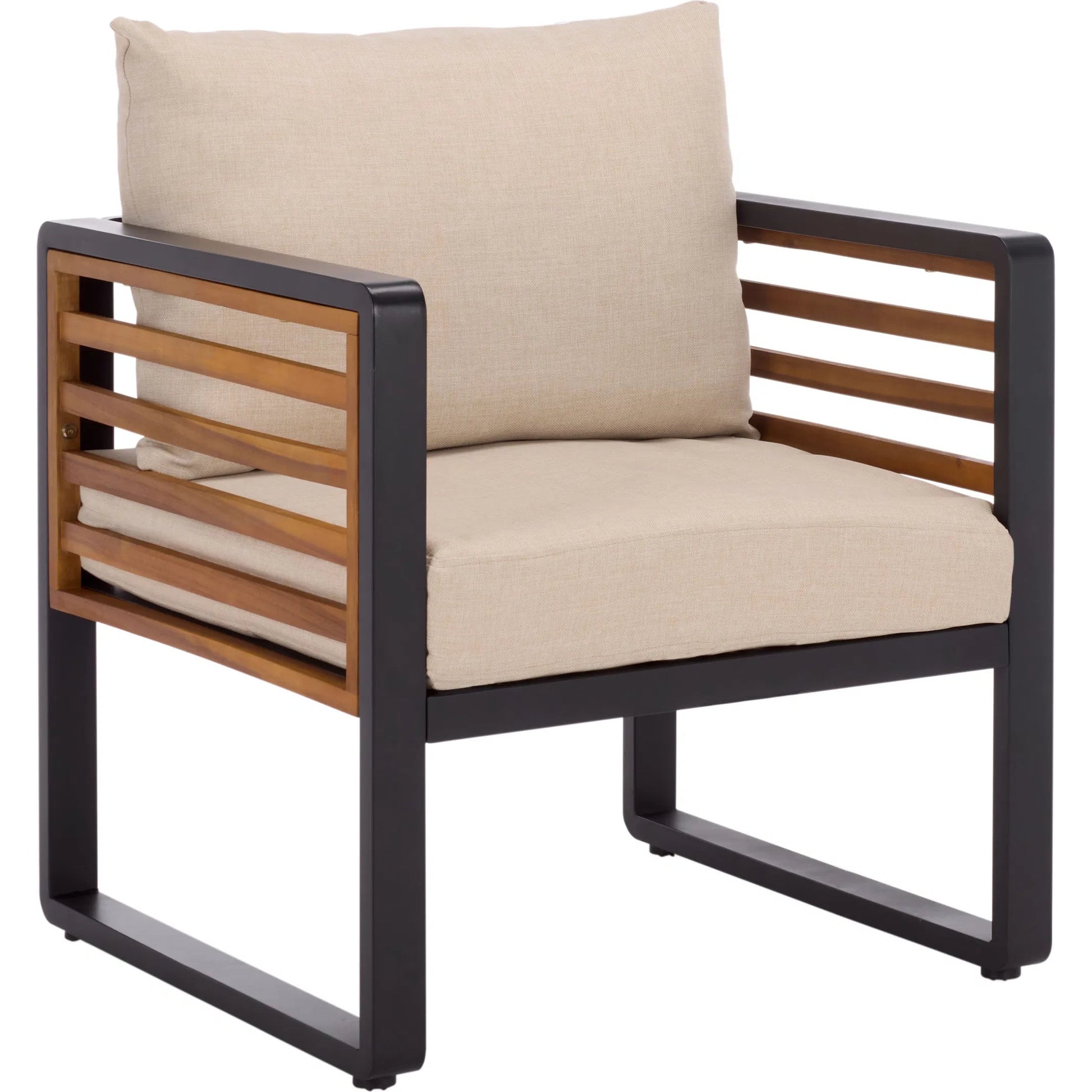 Edgefield Living Set by HedgeApple Essentials in black, taupe. Made from acacia, iron, steel, poly cd, foam in a transitional style.