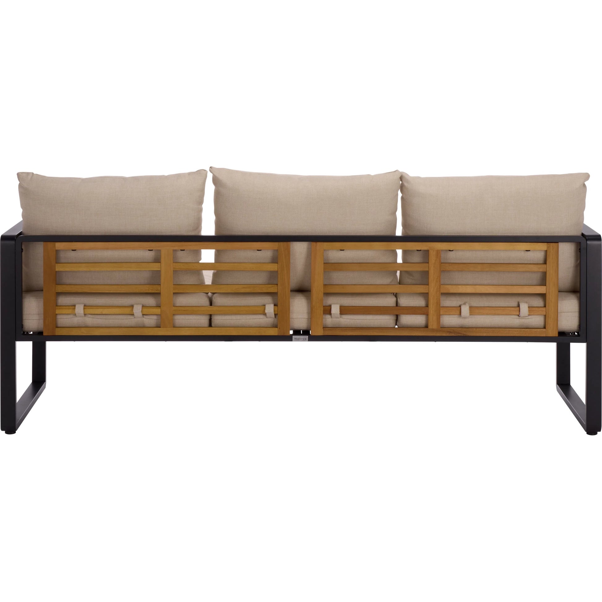 Edgefield 3 Seater Sofa by HedgeApple Essentials in black, taupe. Made from eucalyptus, iron, steel, poly cd, foam in a transitional style.
