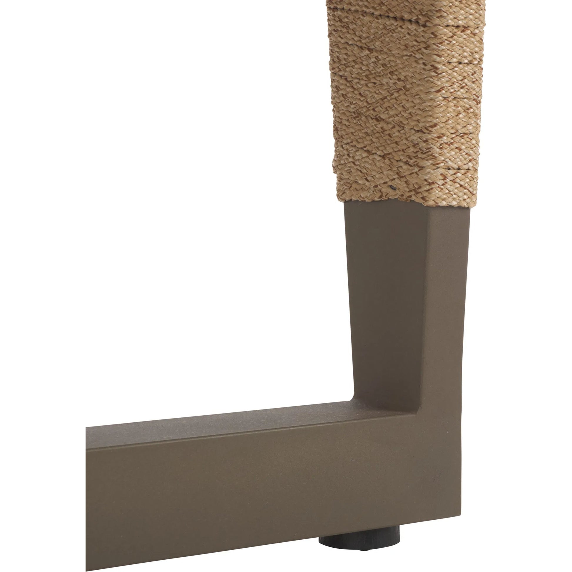 Turner Lounge Chair by HedgeApple Essentials in gray, heather tan. Made from steel, rope, iron in a rustic style.
