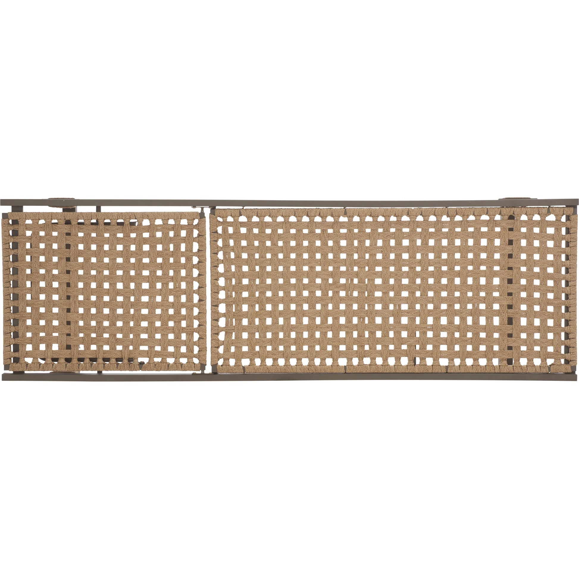 Turner Lounge Chair by HedgeApple Essentials in gray, heather tan. Made from steel, rope, iron in a rustic style.