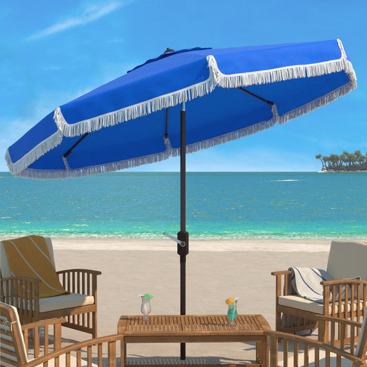 Hutchinson Fringe Crank Umbrella by HedgeApple Essentials. Made from unique in a coastal style.