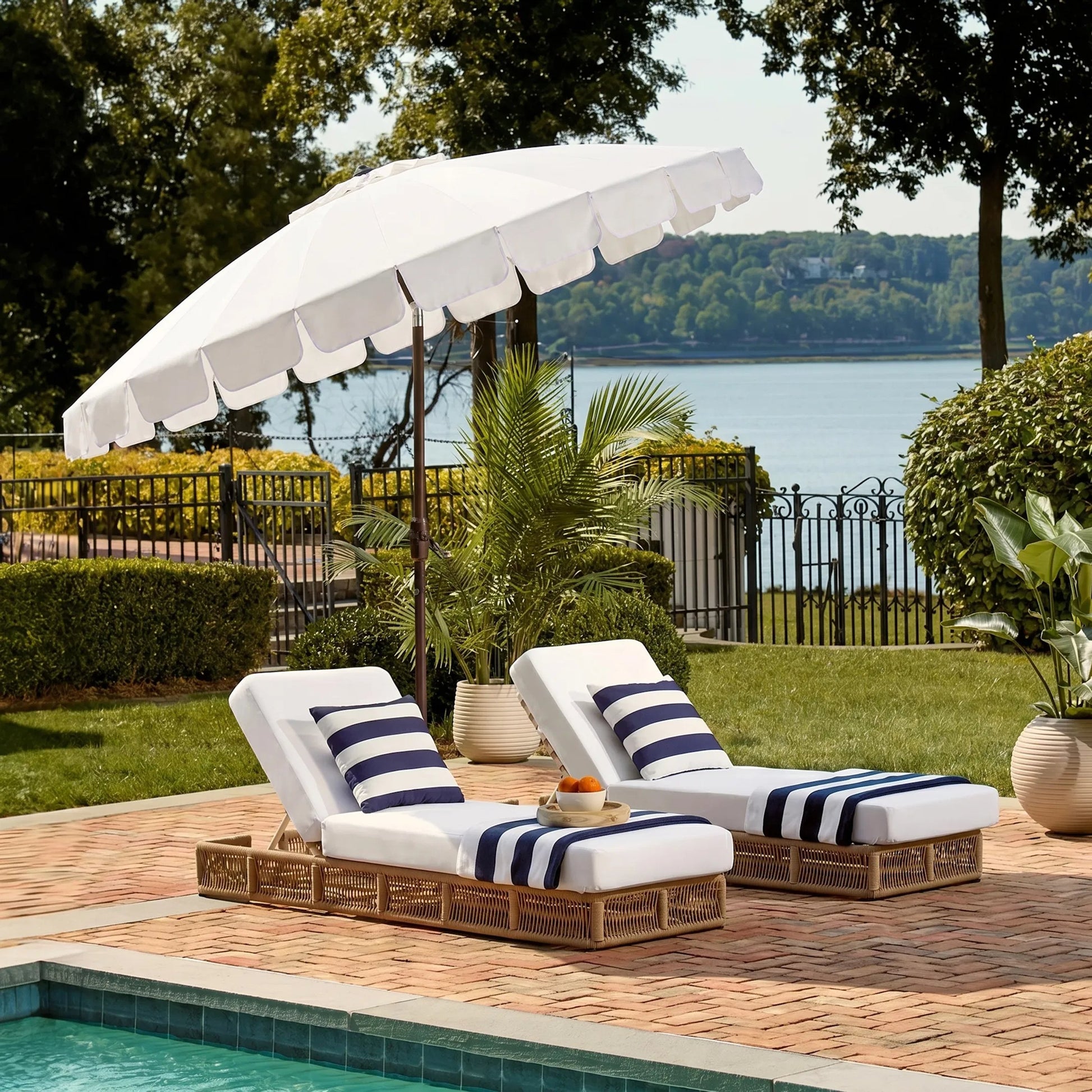 Labette Crank Umbrella by HedgeApple Essentials. Made from aluminum, 100% polyester in a unique style.
