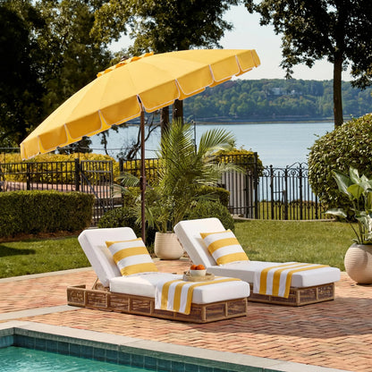 Labette Crank Umbrella by HedgeApple Essentials. Made from aluminum, 100% polyester in a unique style.