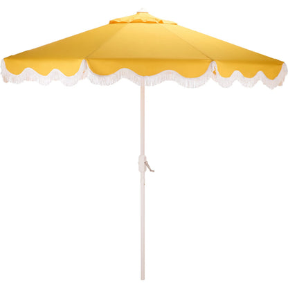 Tinian Crank Umbrella by HedgeApple Essentials. Made from aluminum, 100% polyester in a transitional style.