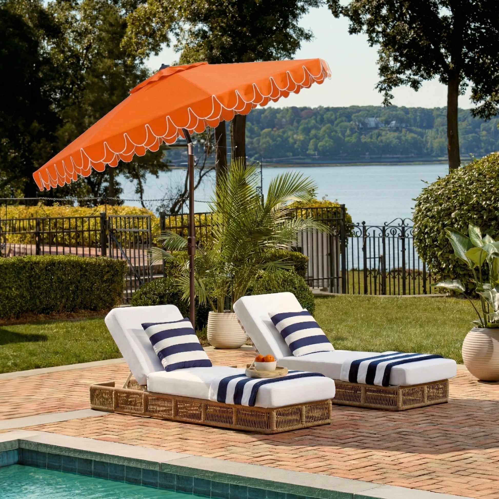 Elmendaro Rd Crank Umbrella by HedgeApple Essentials. Made from aluminum, 100% polyester in a unique style.