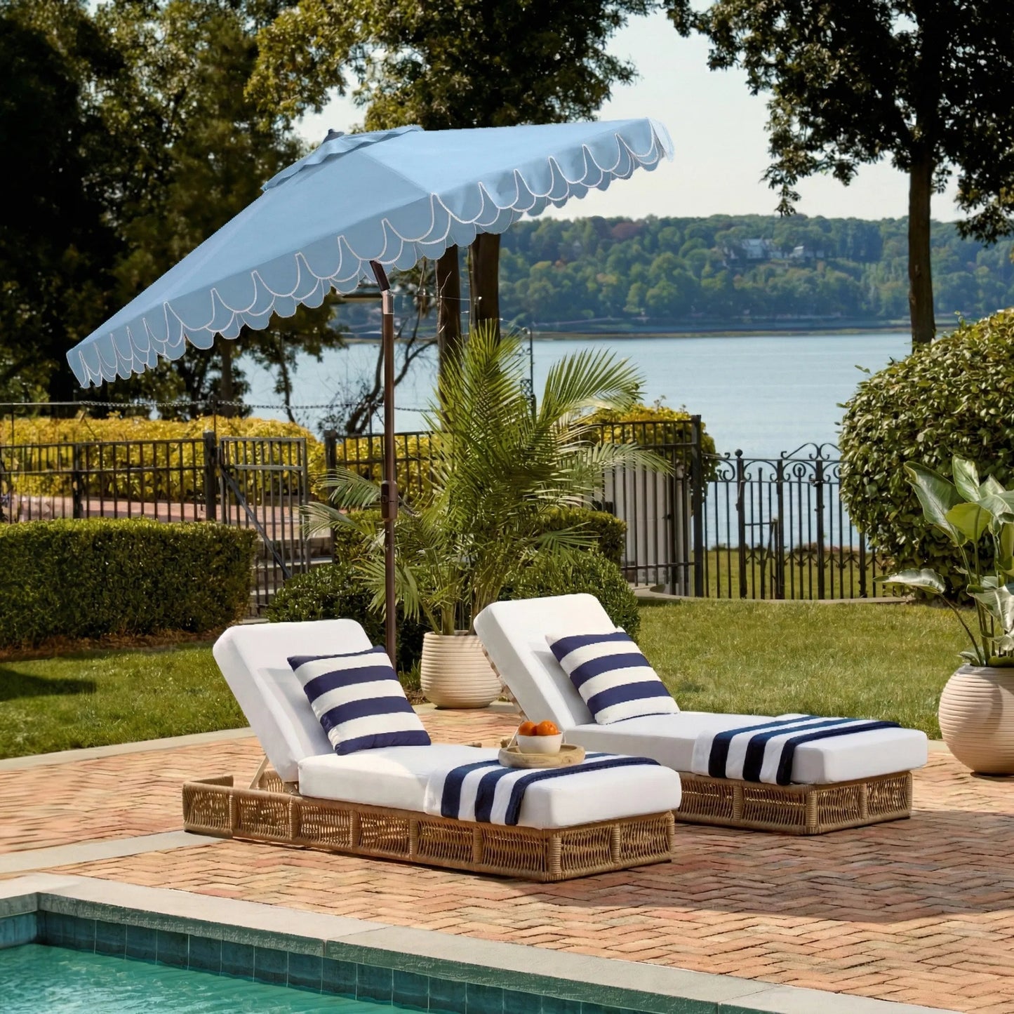 012 SI-2630097 | Lifestyle | Elmendaro Rd Crank Umbrella by HedgeApple Essentials. Made from aluminum, 100% polyester in a unique style.