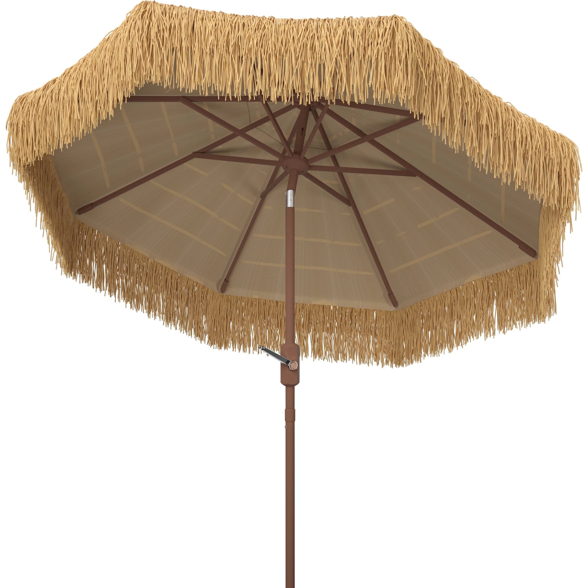 Pittsylvania Umbrella by HedgeApple Essentials in tiki. Made from 100% polyester, aluminium in a modern style.