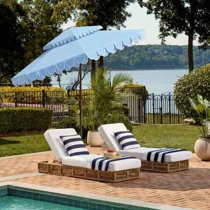 Elmendaro Doubletop Umbrella by HedgeApple Essentials. Made from aluminum, 100% polyester in a unique style.