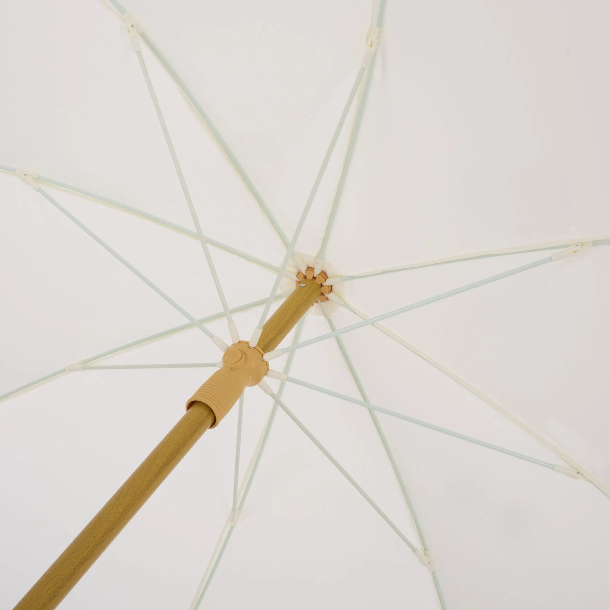 Meriwether Beach Umbrella by HedgeApple Essentials. Made from aluminum, 100% polyester in a unique style.