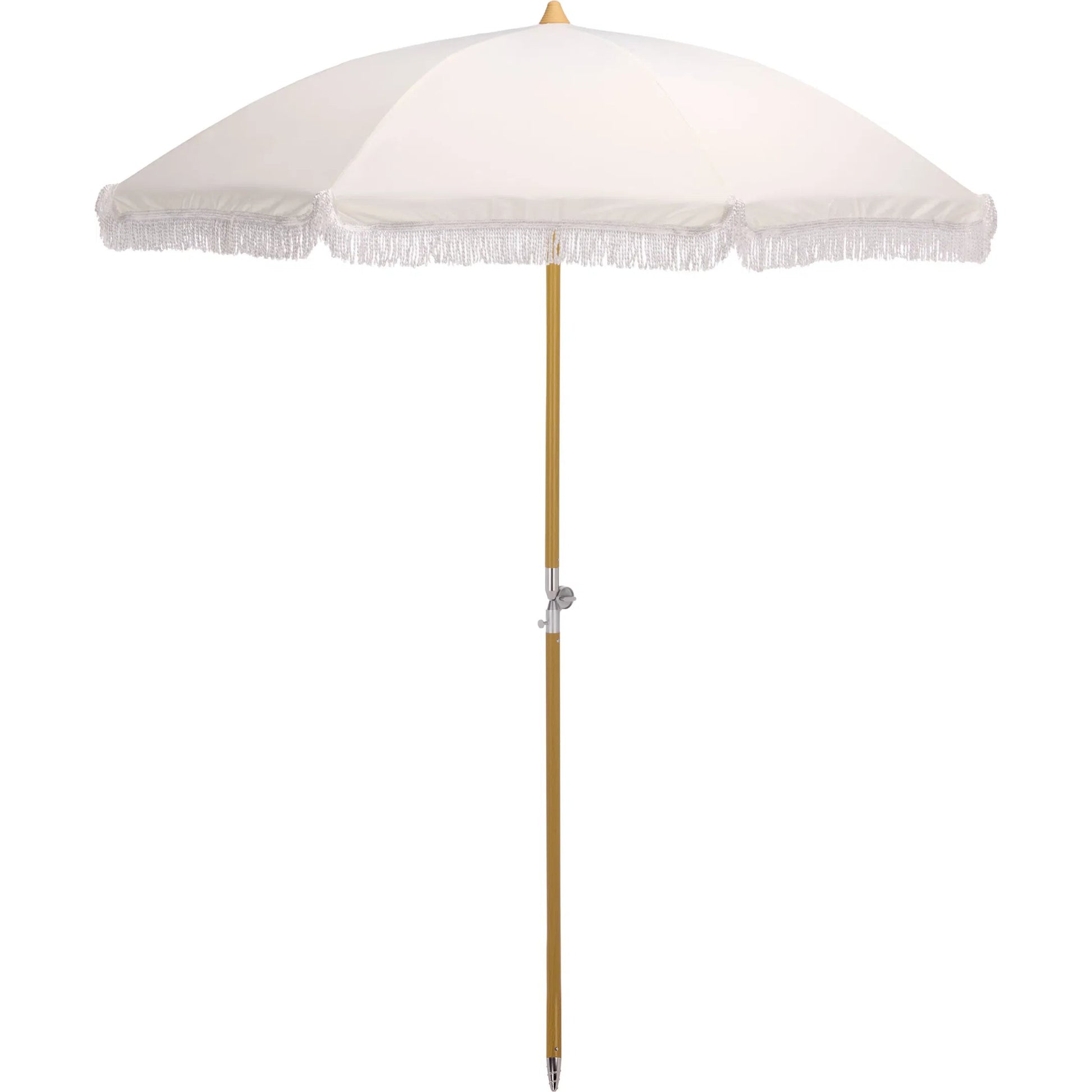 Meriwether Beach Umbrella by HedgeApple Essentials. Made from aluminum, 100% polyester in a unique style.