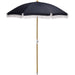 Meriwether Beach Umbrella by HedgeApple Essentials. Made from aluminum, 100% polyester in a unique style.
