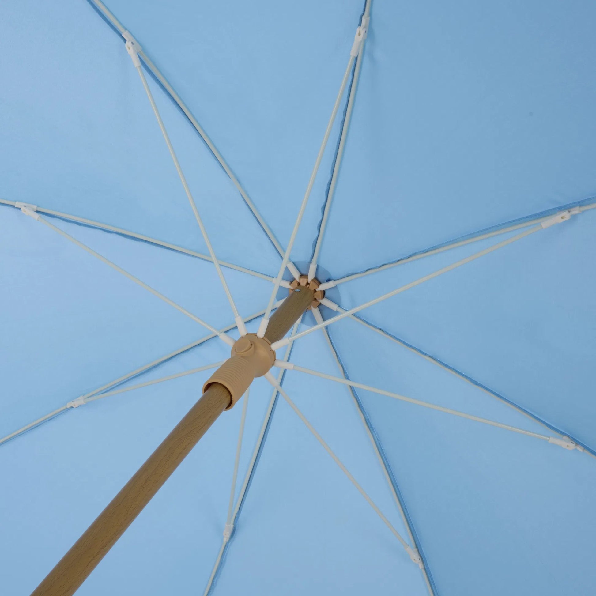 Meriwether Beach Umbrella by HedgeApple Essentials. Made from aluminum, 100% polyester in a unique style.