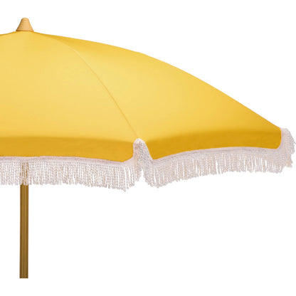 Meriwether Beach Umbrella by HedgeApple Essentials. Made from aluminum, 100% polyester in a unique style.