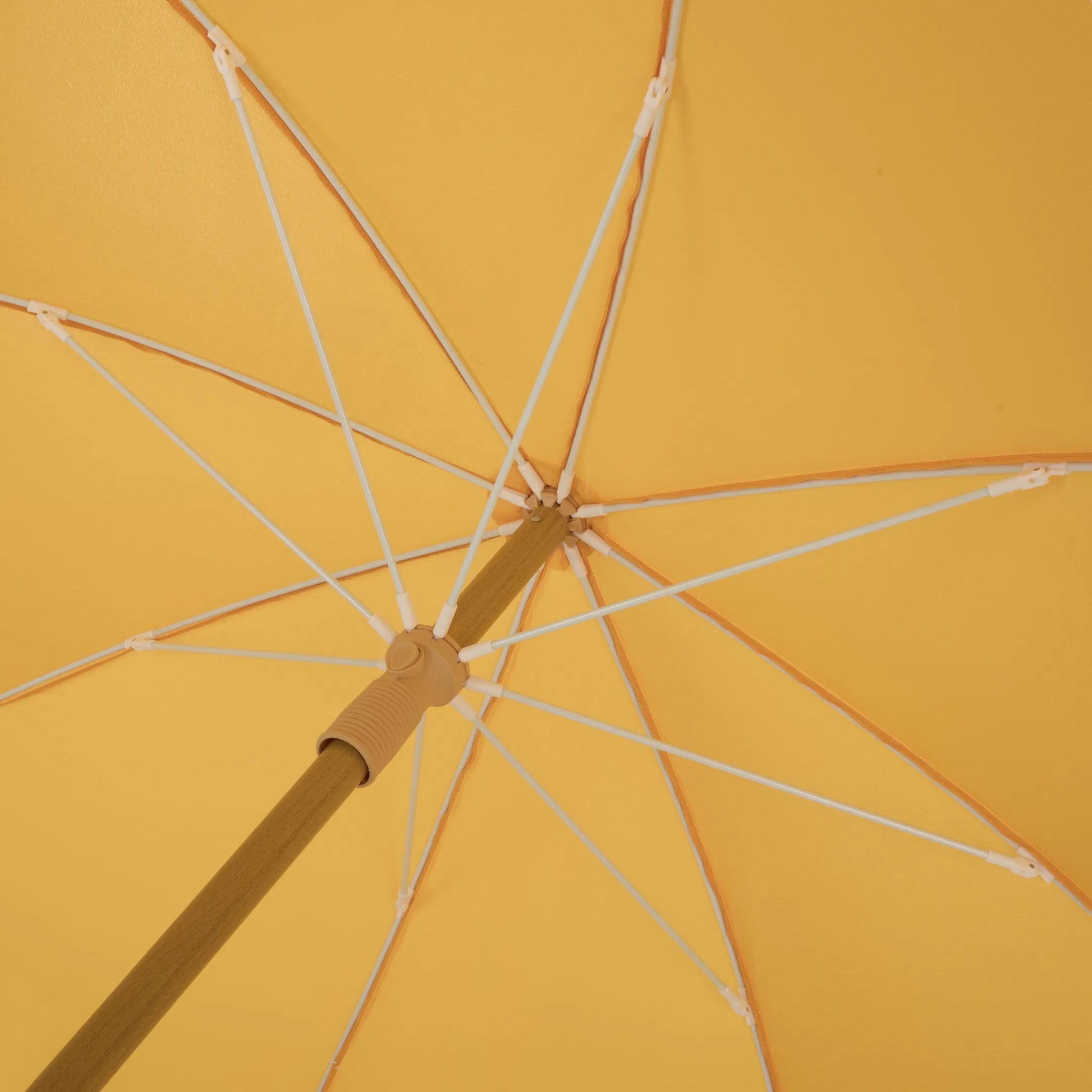 Meriwether Beach Umbrella by HedgeApple Essentials. Made from aluminum, 100% polyester in a unique style.