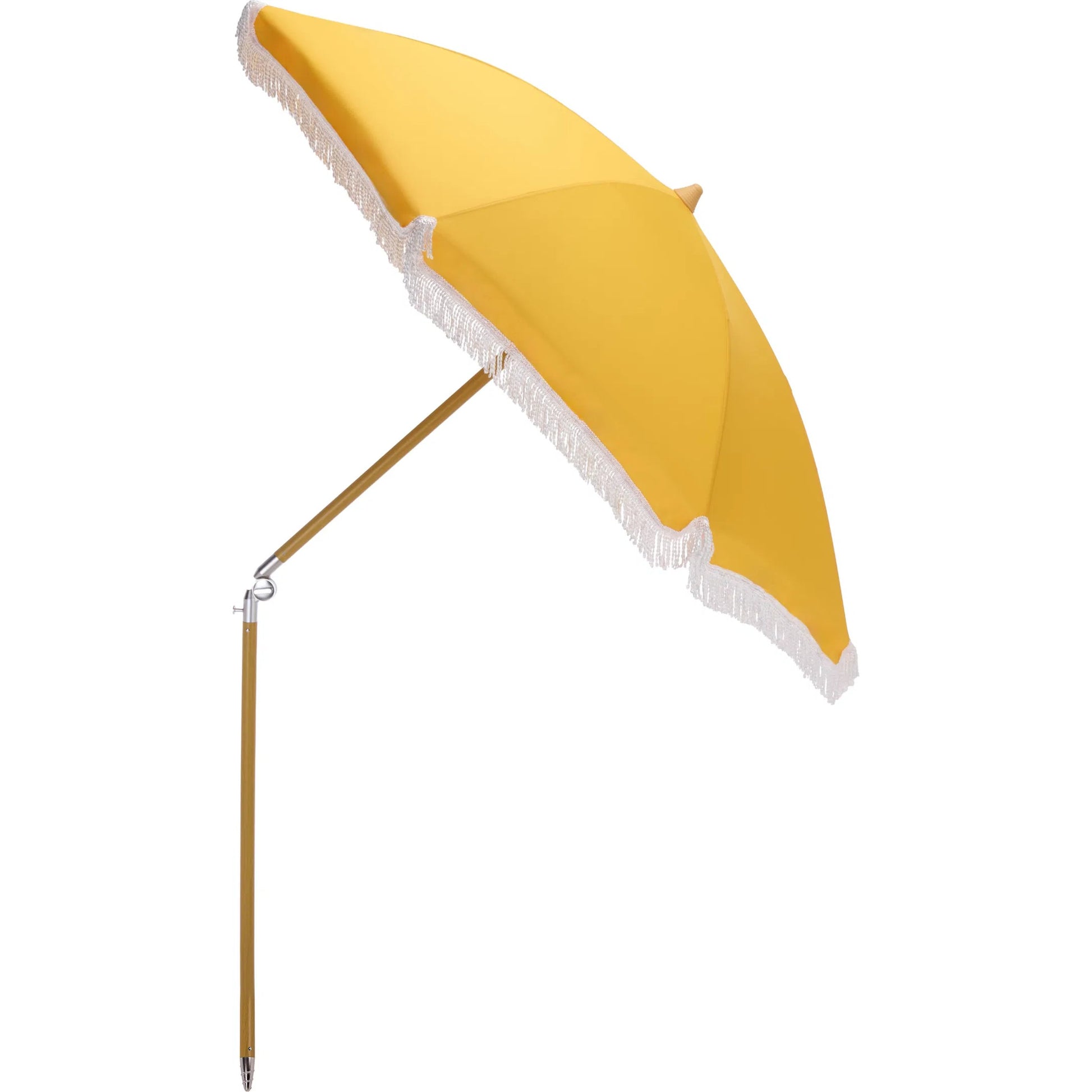 Meriwether Beach Umbrella by HedgeApple Essentials. Made from aluminum, 100% polyester in a unique style.
