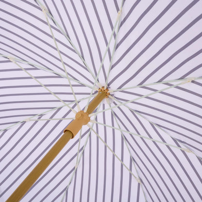 Swains Beach Umbrella by HedgeApple Essentials. Made from aluminum, 100% polyester in a unique style.