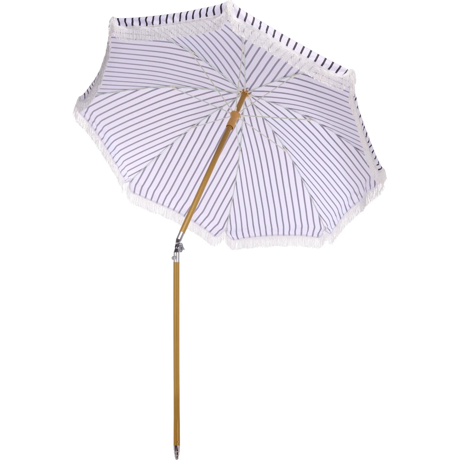 Swains Beach Umbrella by HedgeApple Essentials. Made from aluminum, 100% polyester in a unique style.