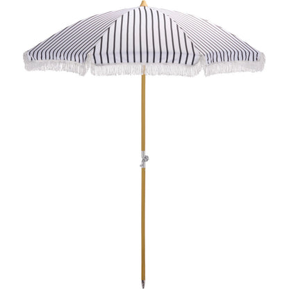 Swains Beach Umbrella by HedgeApple Essentials. Made from aluminum, 100% polyester in a unique style.