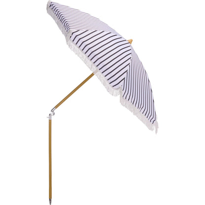 Swains Beach Umbrella by HedgeApple Essentials. Made from aluminum, 100% polyester in a unique style.