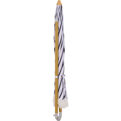 Swains Beach Umbrella by HedgeApple Essentials. Made from aluminum, 100% polyester in a unique style.