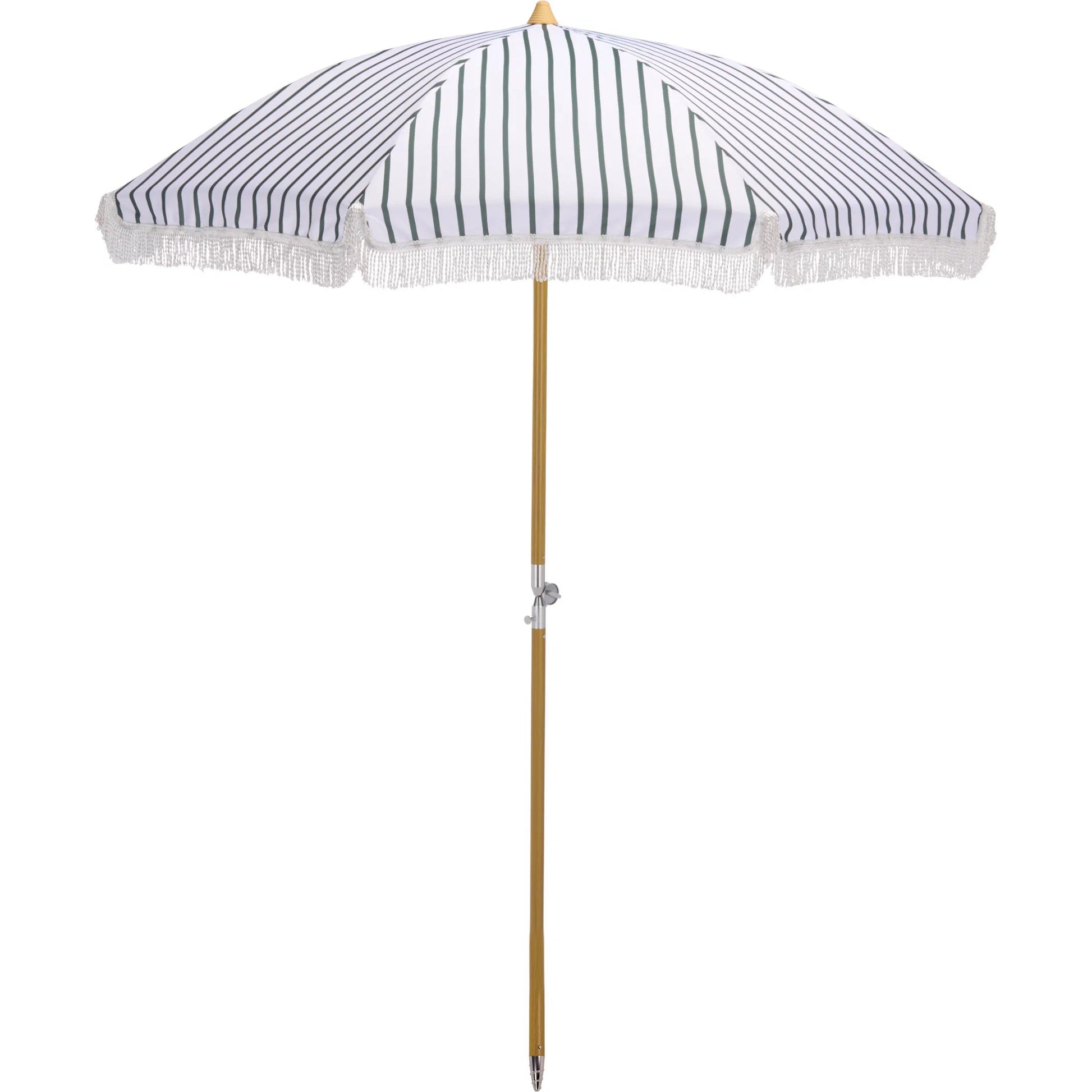 Swains Beach Umbrella by HedgeApple Essentials. Made from aluminum, 100% polyester in a unique style.